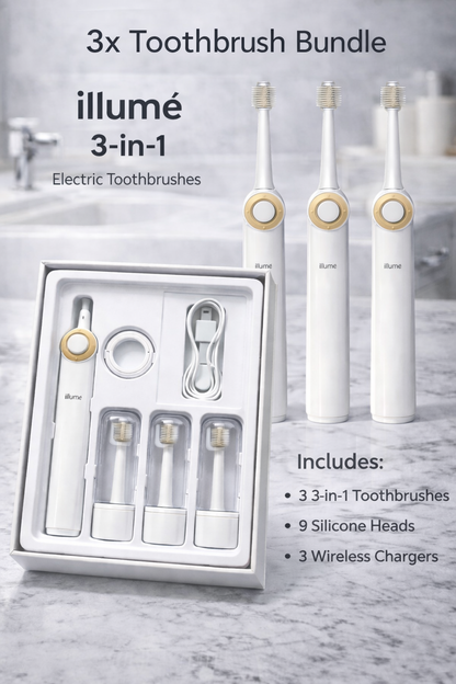 Kit bucal Illumé 3 en 1 - Paquete familiar de 3 unidades