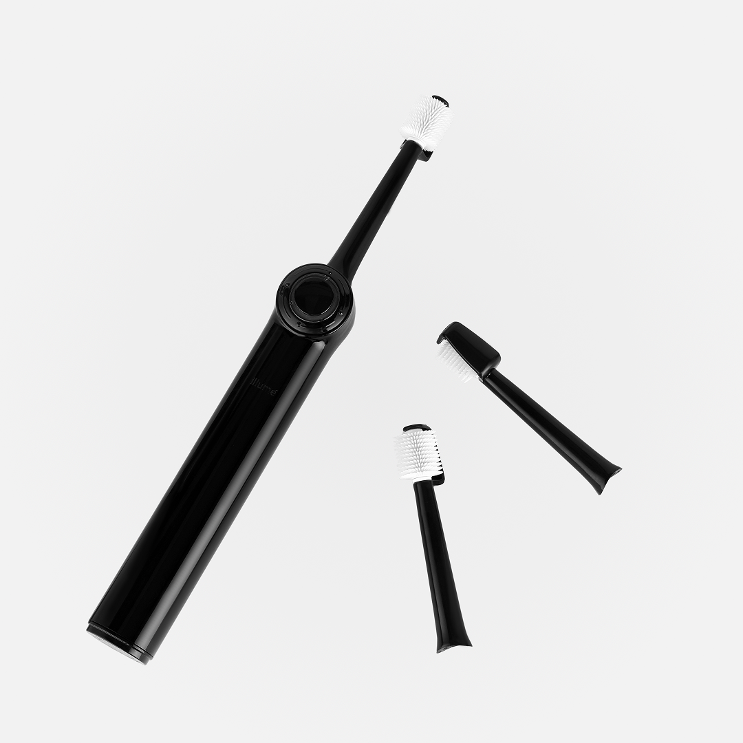3-in-1 Illumé Toothbrush Oral Kit Black - 4 Pack Bundle