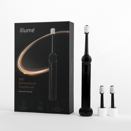 3-in-1 Illumé Toothbrush Oral Kit Black