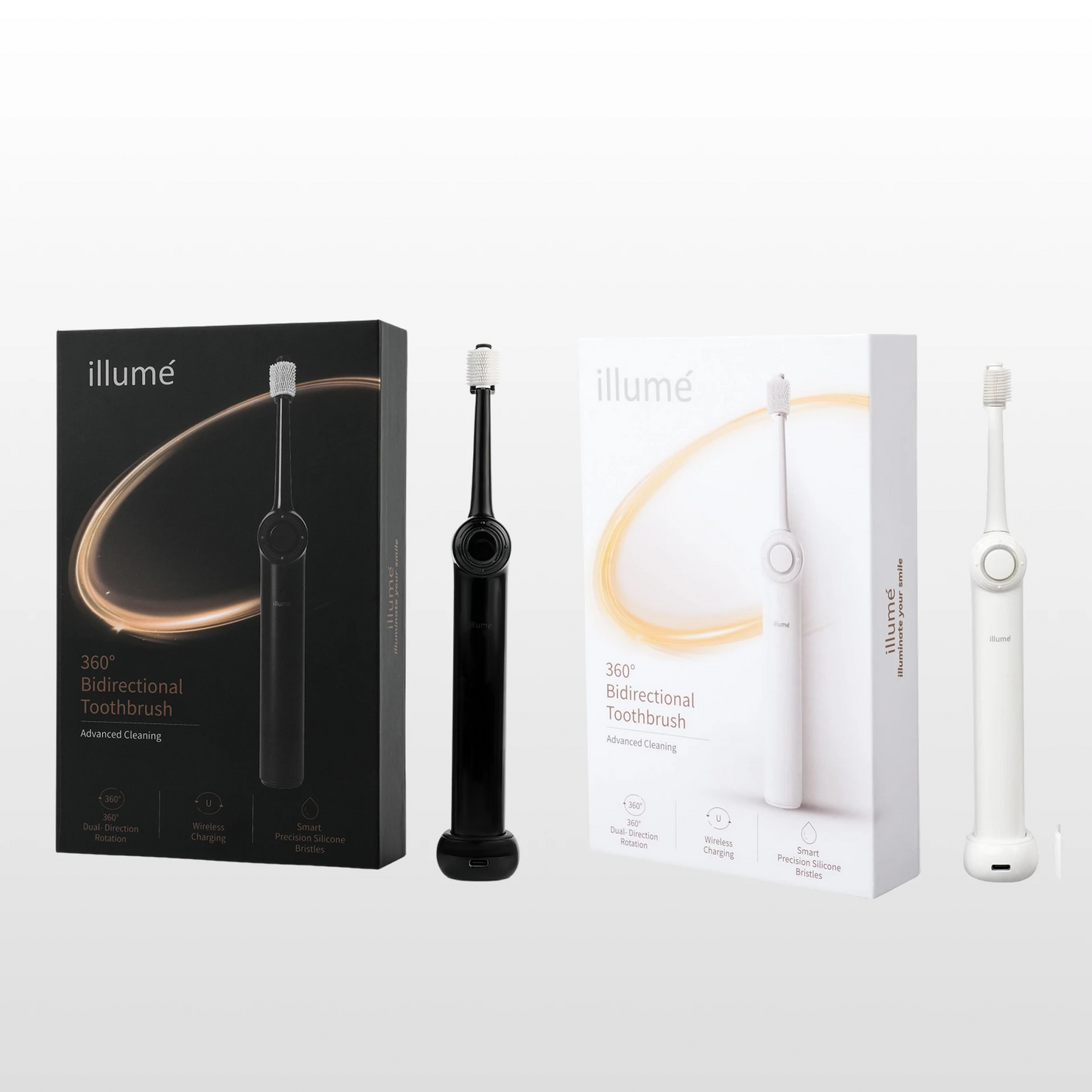Illumé Toothbrush x2 Kits Black & White