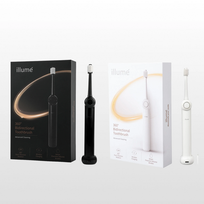 Illumé Toothbrush x2 Kits Black & White