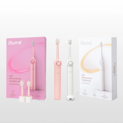 Illumé Toothbrush x2 Kits White & Pink